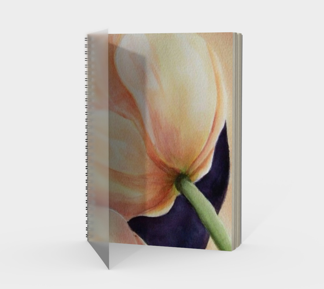 Yellow Tulip Spiral Notebook preview #1