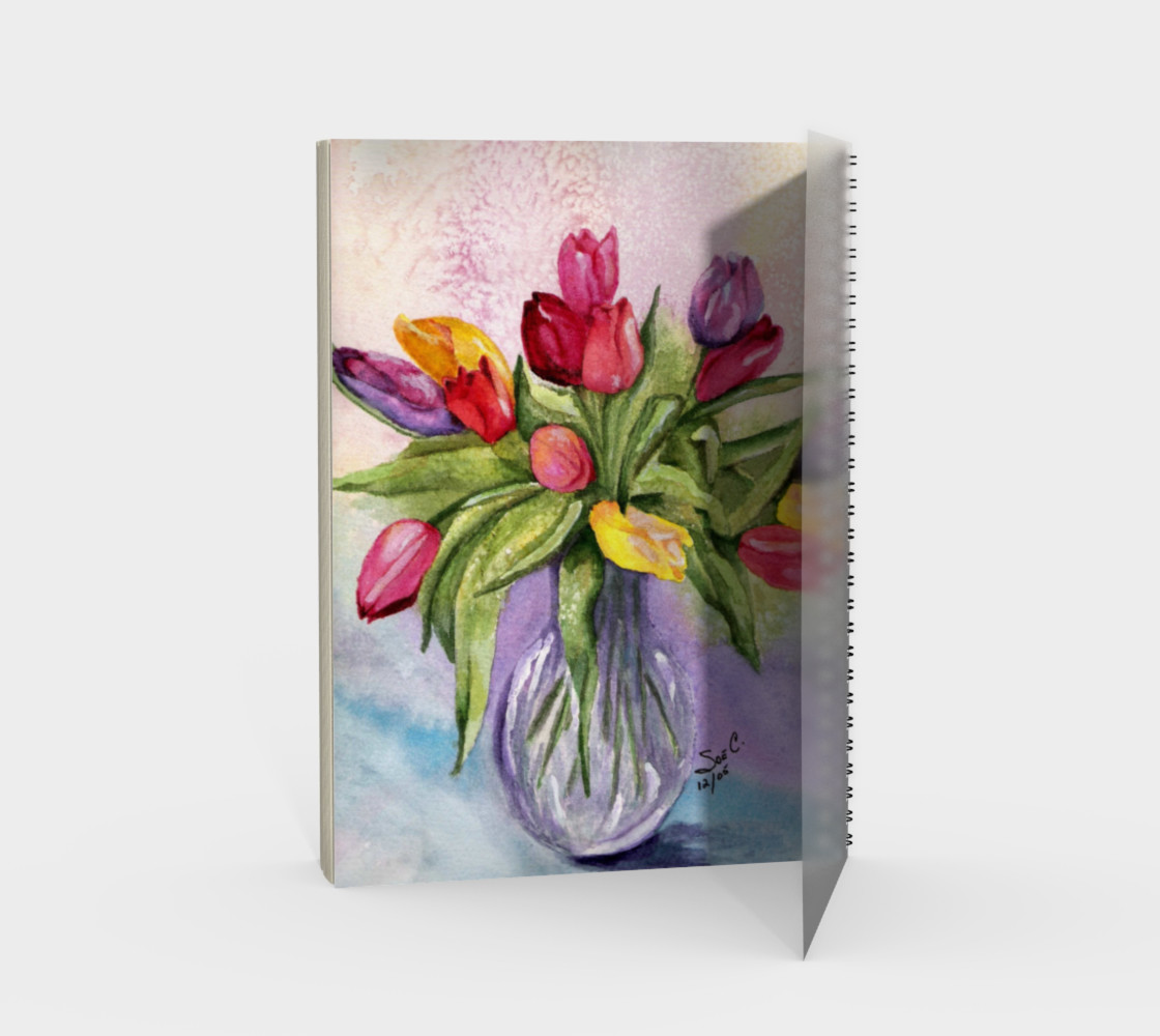Tulip Bouquet Spiral Notebook preview #2
