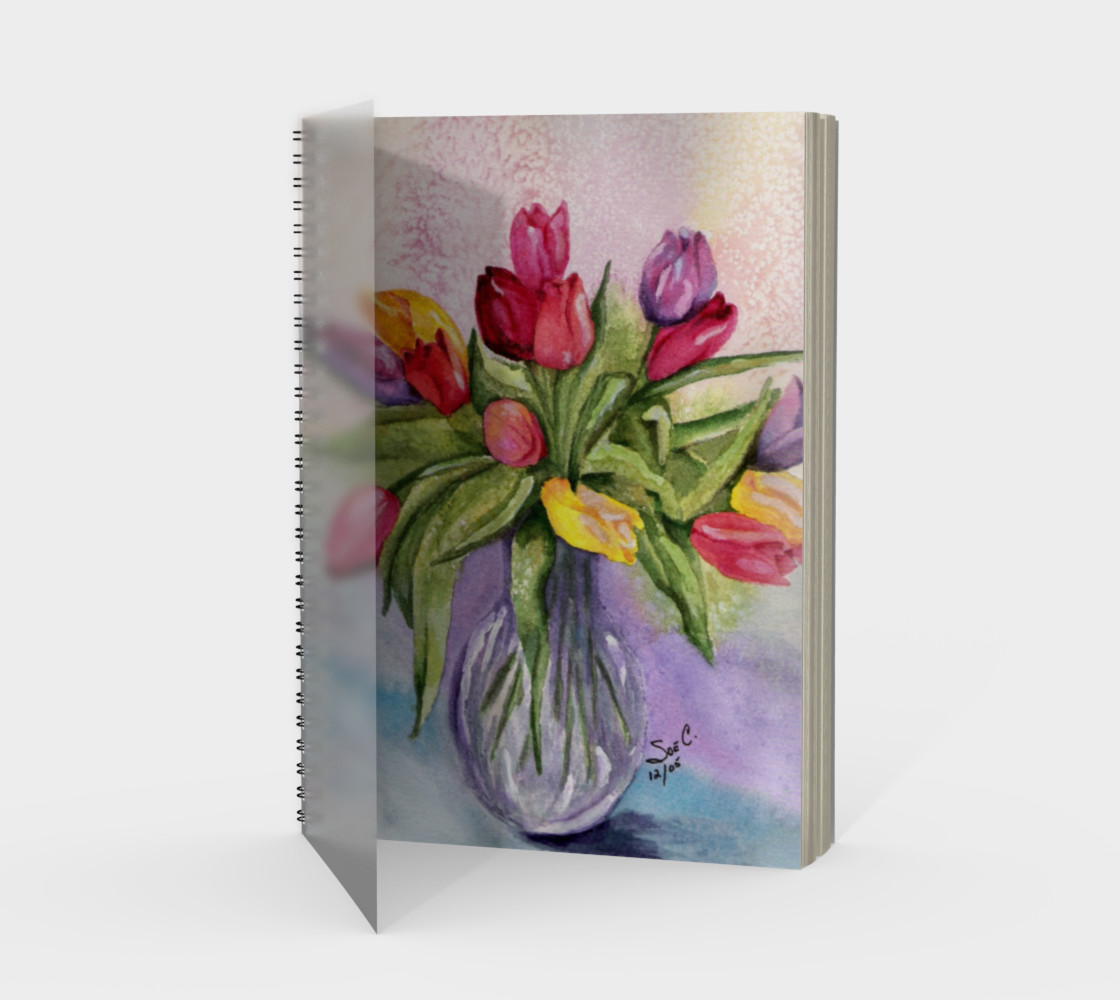 Tulip Bouquet Spiral Notebook preview #1