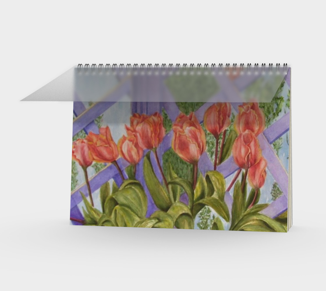 Orange Tulips Spiral Notebook preview #1