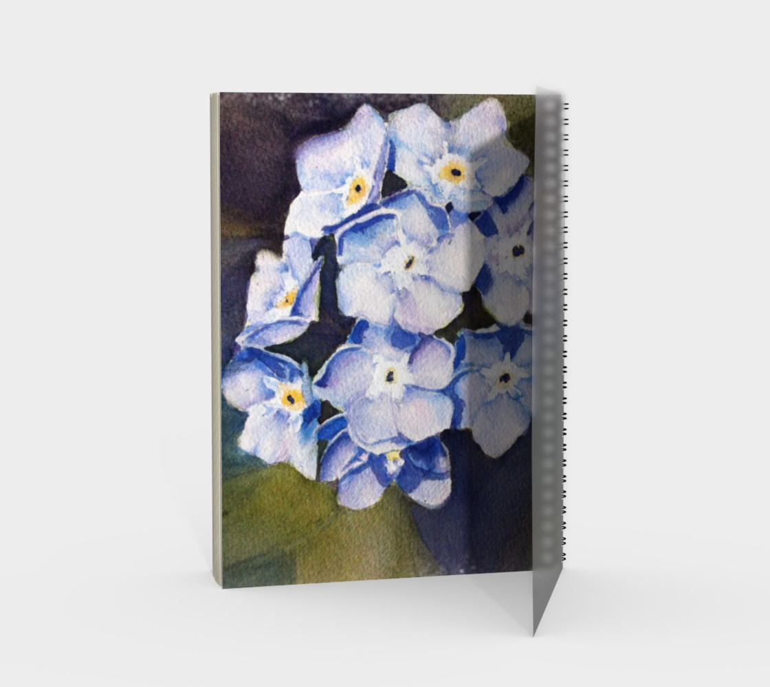 Forget-me-nots Spiral Notebook preview #2