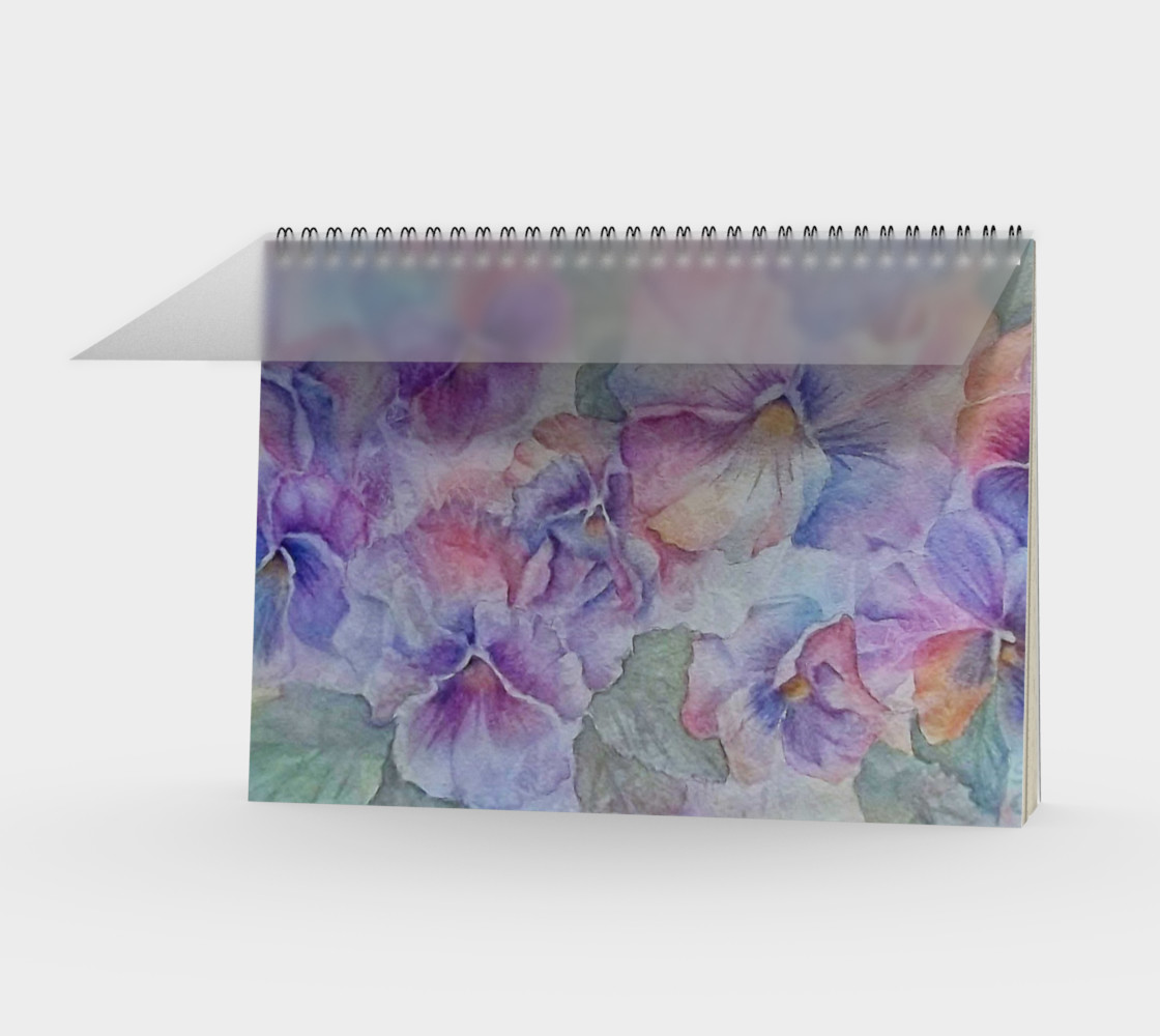 Pansy Party Spiral Notebook preview #1