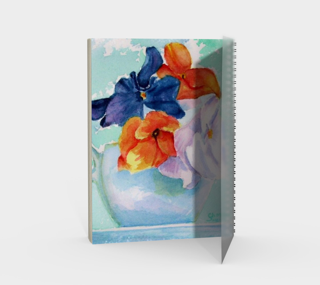 Pansy Cup Spiral Notebook preview #2