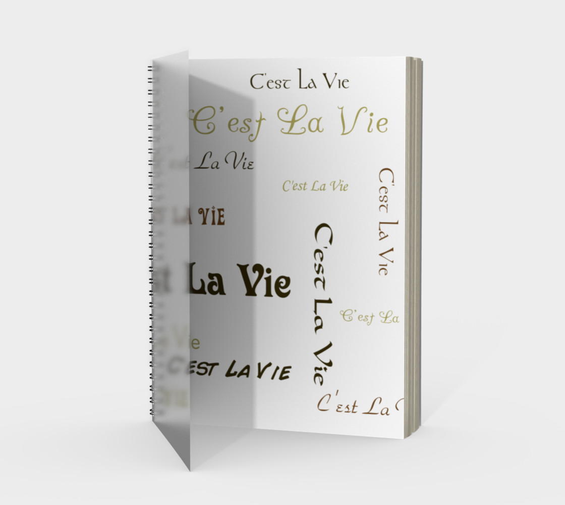 C'est la Vie Spiral Notebook preview #1