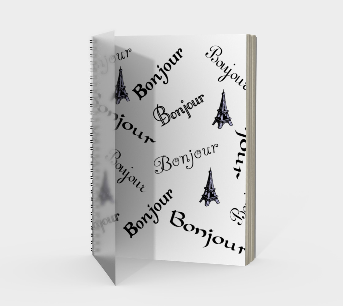Bonjour Spiral Notebook preview #1