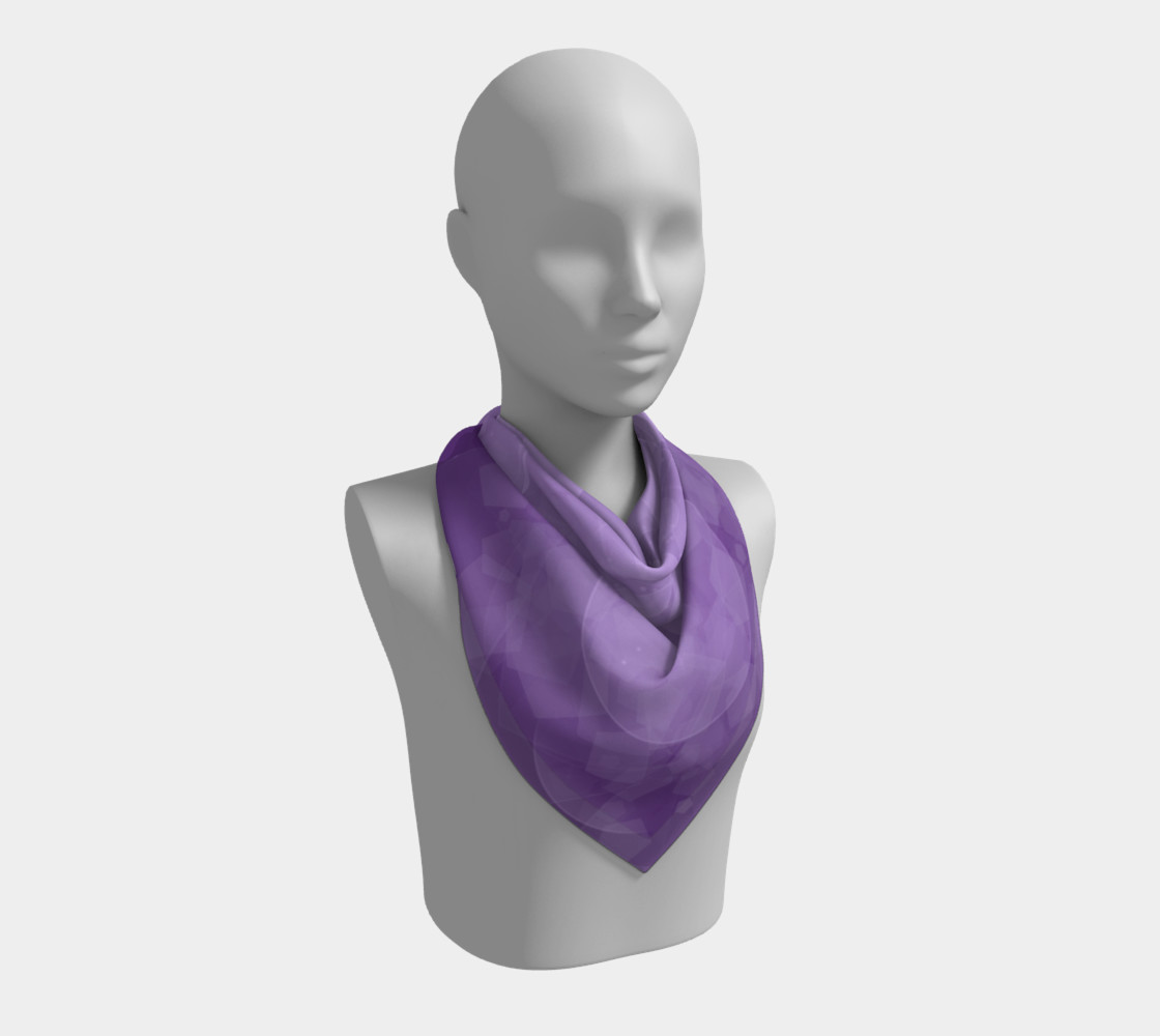 Purple Bubbles Square Scarf preview #2