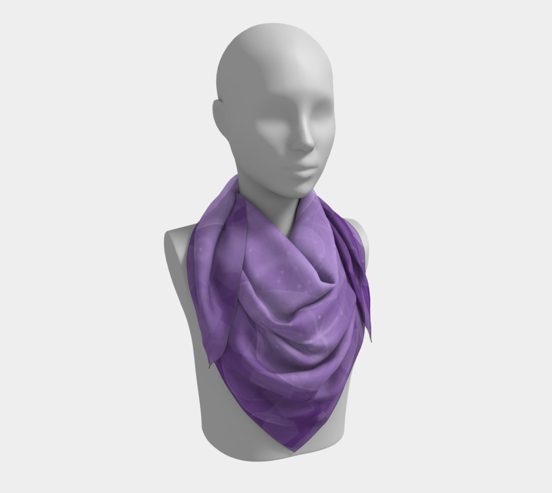 Purple Bubbles Square Scarf preview #3