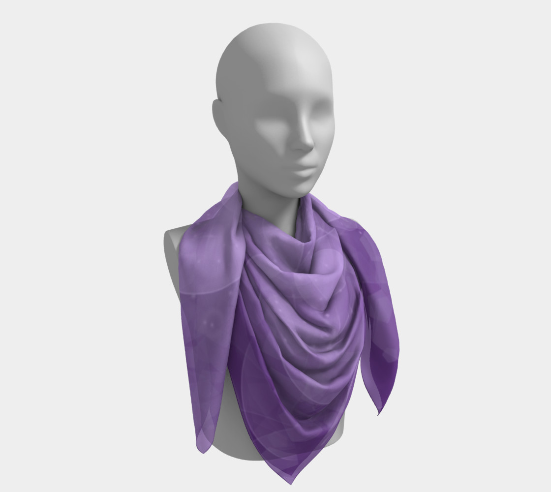 Purple Bubbles Square Scarf preview #4