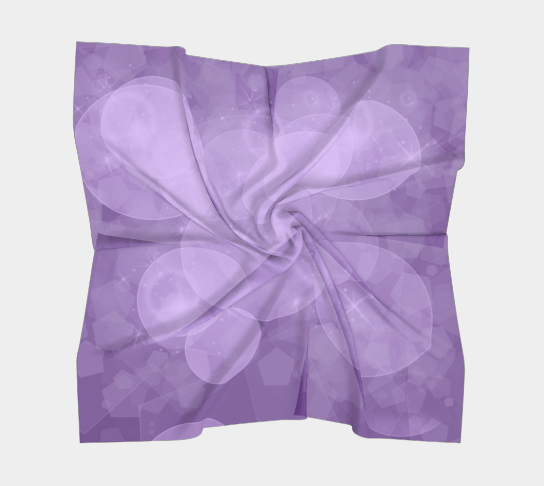 Purple Bubbles Square Scarf preview #5