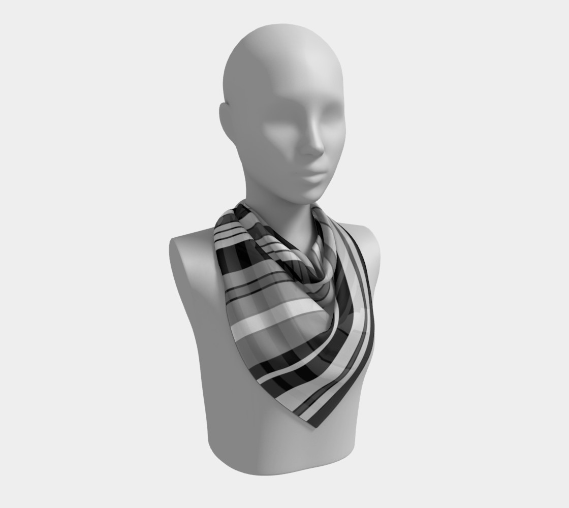 Ombre Stripes in Black, White and Gray preview #2