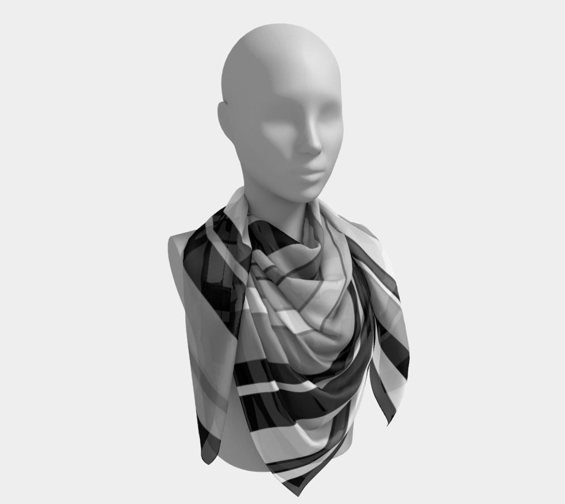 Ombre Stripes in Black, White and Gray preview #4