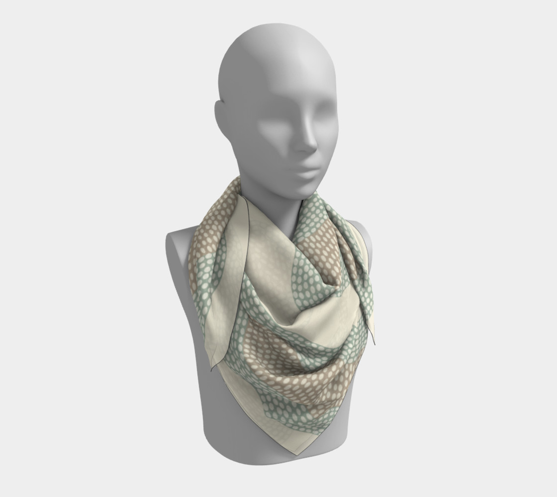 Wavy River 6 in Cream, Sage Green and Tan preview #3