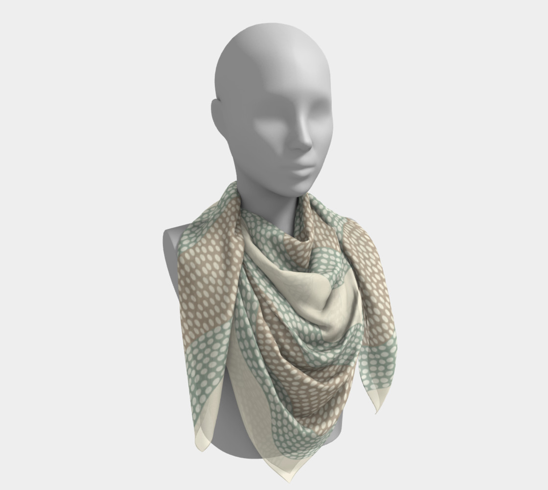 Wavy River 6 in Cream, Sage Green and Tan preview #4