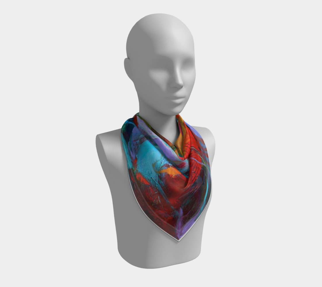 Aperçu de "Fire" large scarf #2