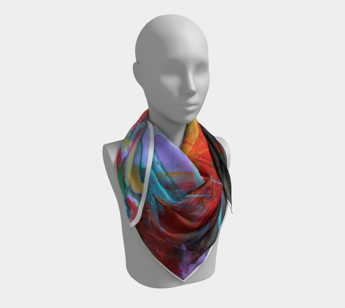 Aperçu de "Fire" large scarf #3
