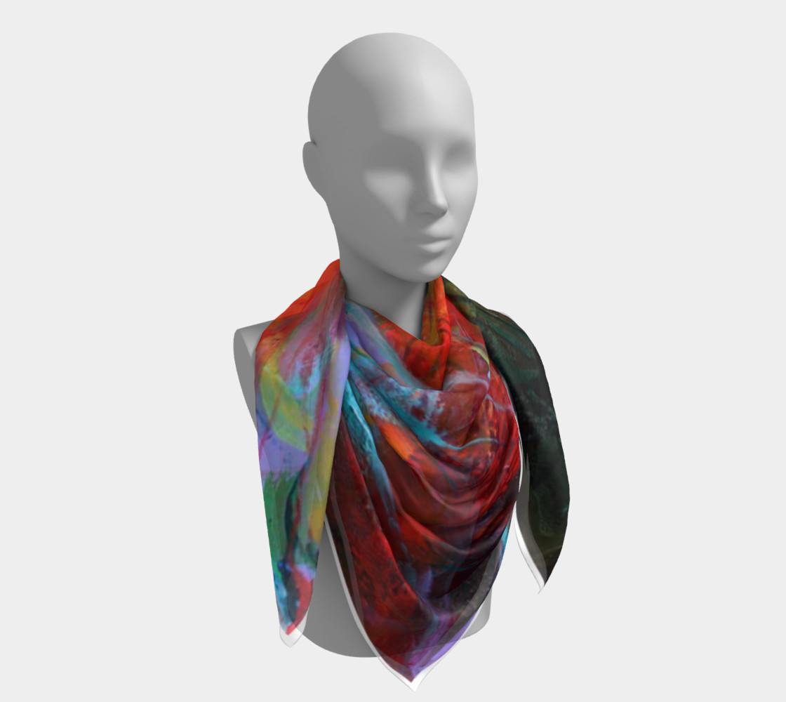 Aperçu de "Fire" large scarf #4
