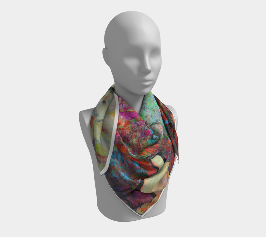"Sakura" large scarf preview #3