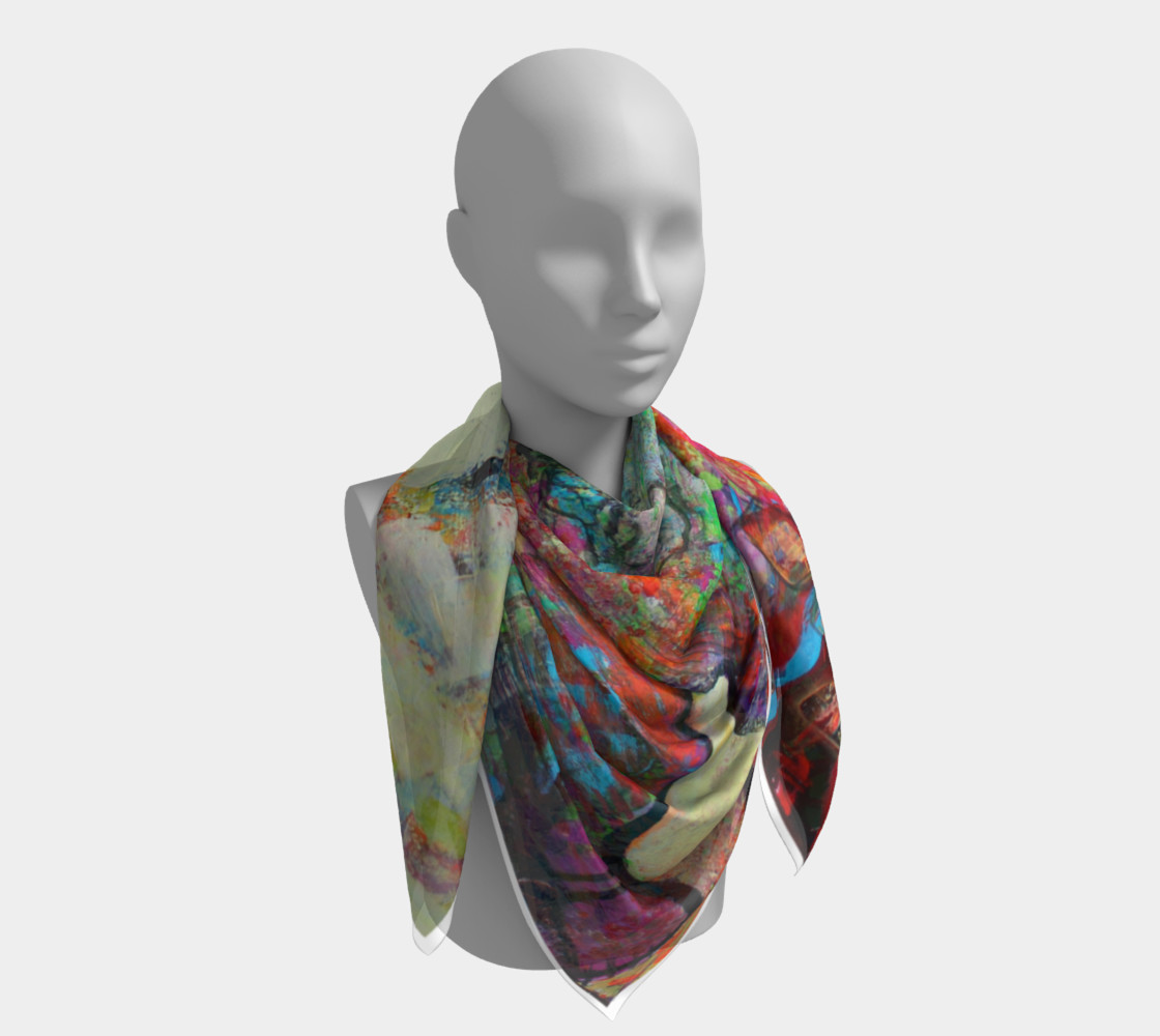 "Sakura" large scarf preview #4