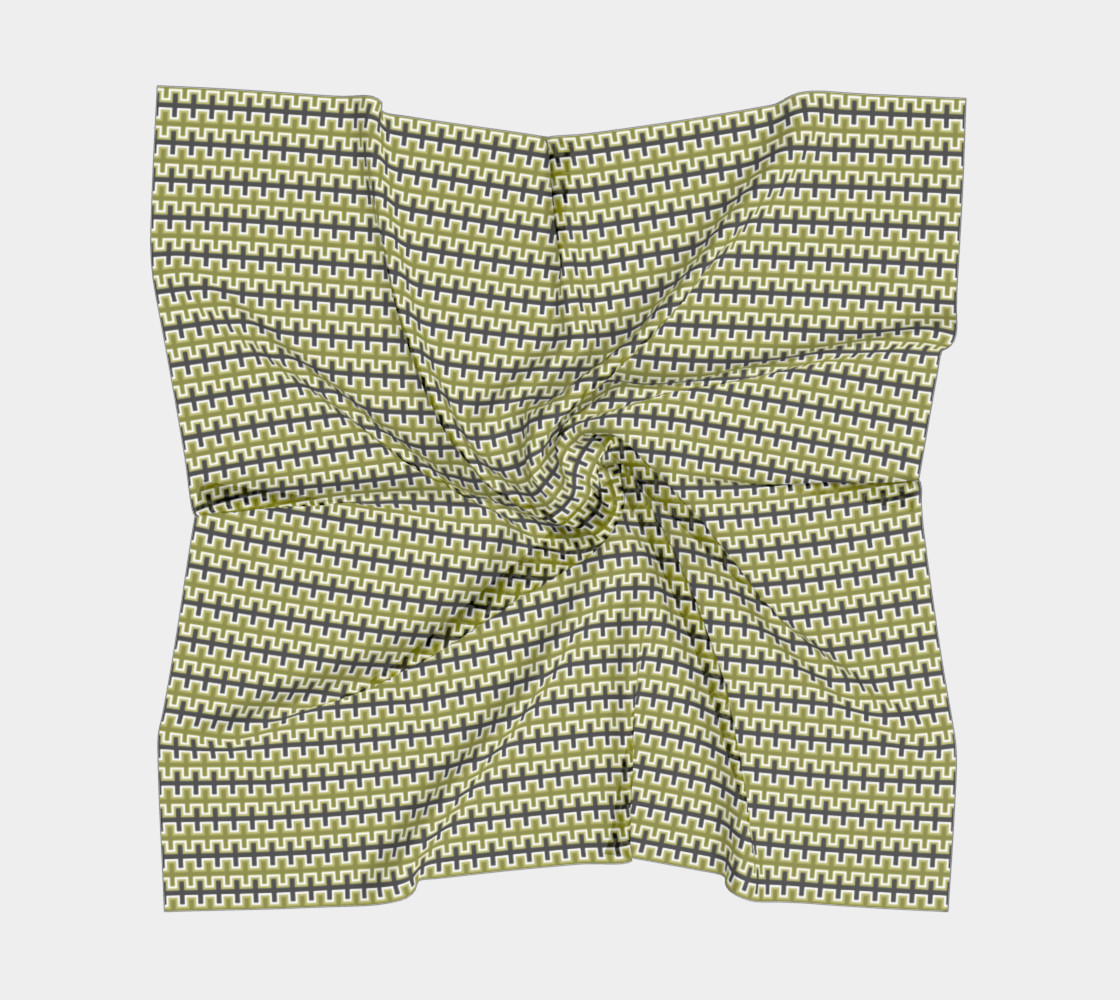 Aperçu de Black, Olive Green, and White Southwest Blanket #5