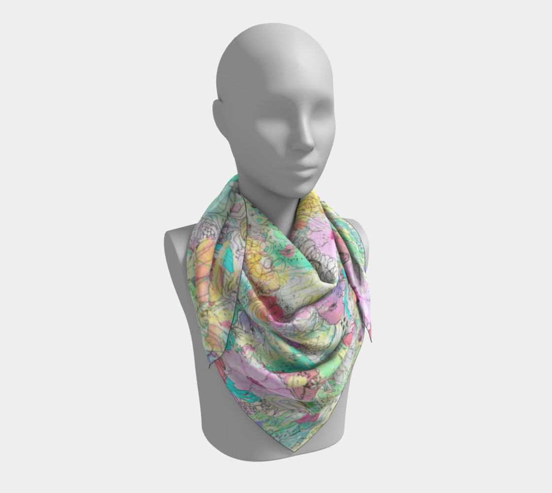 Garden Trip Square Scarf preview #3