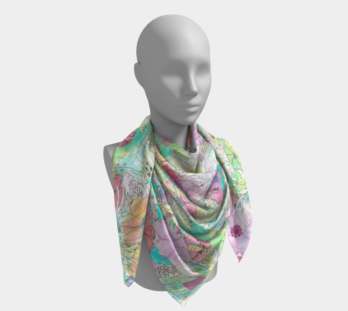 Garden Trip Square Scarf preview #4