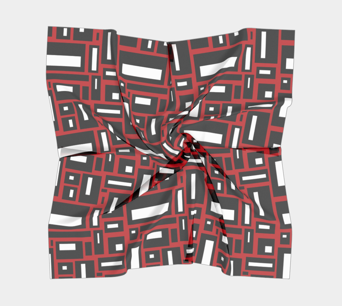 Simple Geometric in Black, White and Red 1 preview #5
