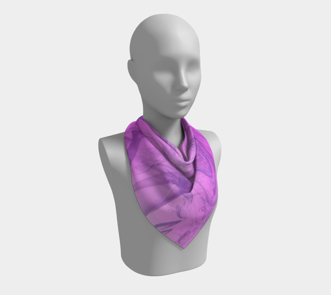 Purple Smoke Square Scarf preview #2