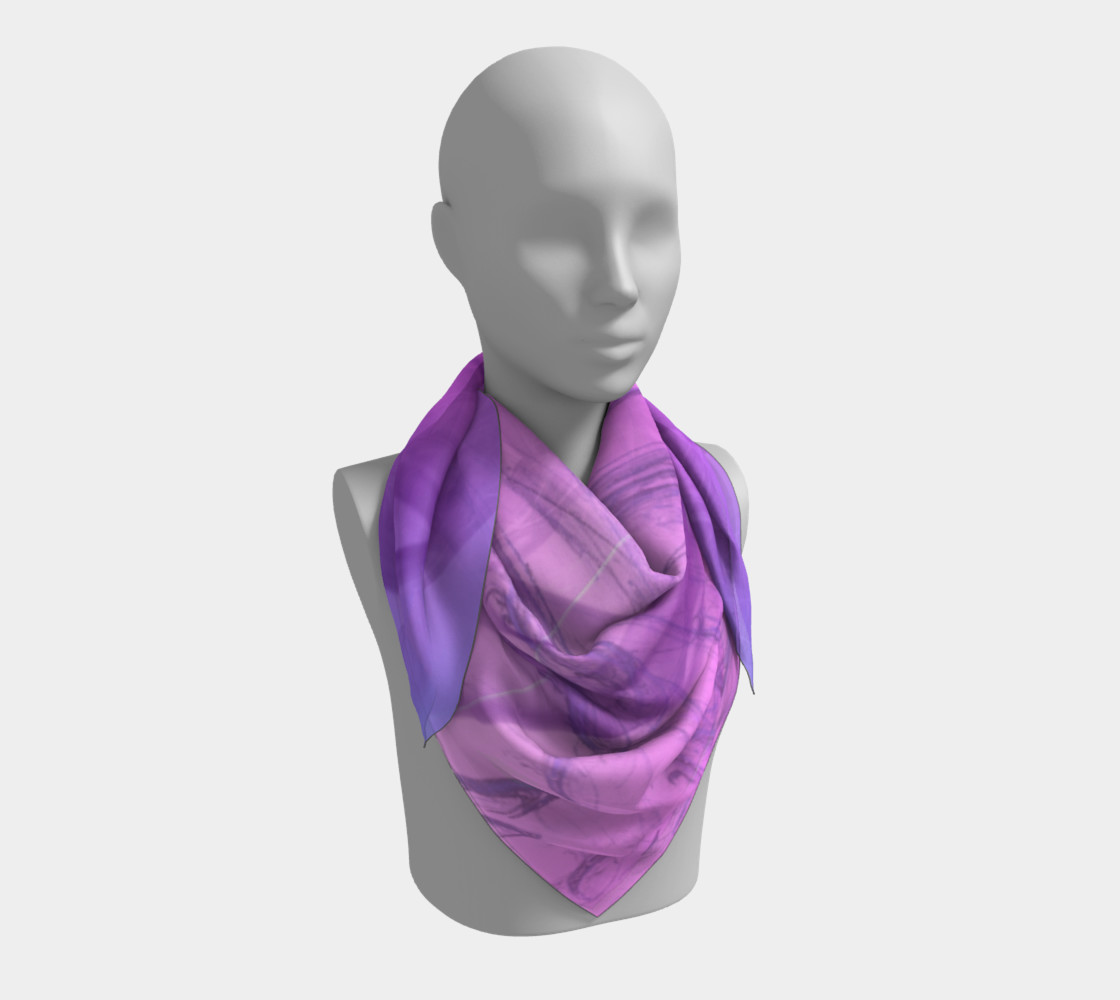 Purple Smoke Square Scarf preview #3