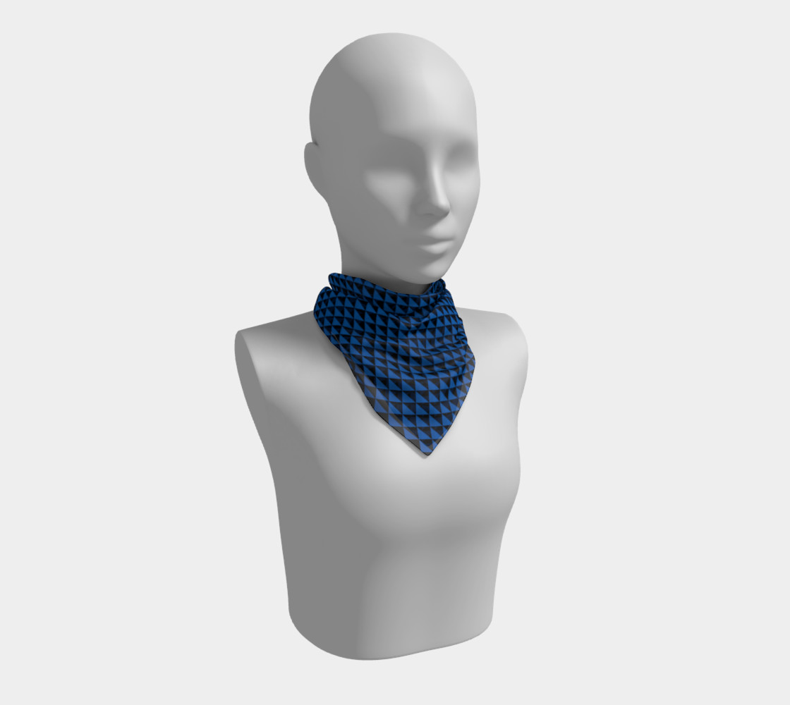 Black and Turquoise Blue Triangles preview #1