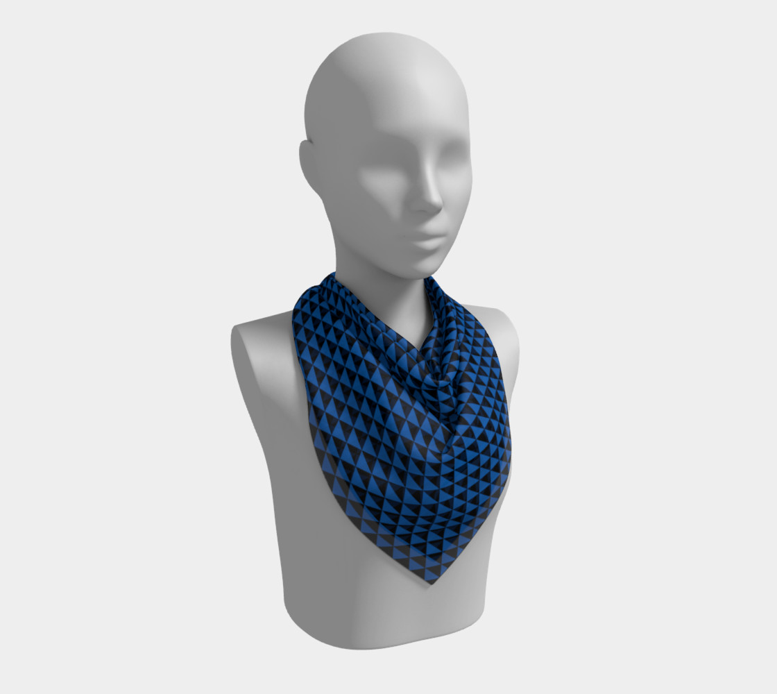 Black and Turquoise Blue Triangles preview #2