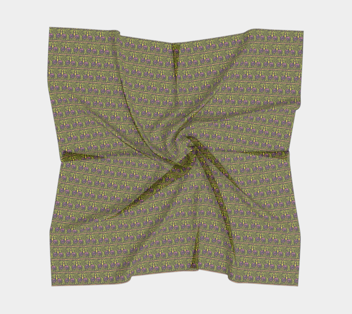 Arts and Crafts Rose Square Scarf preview #5