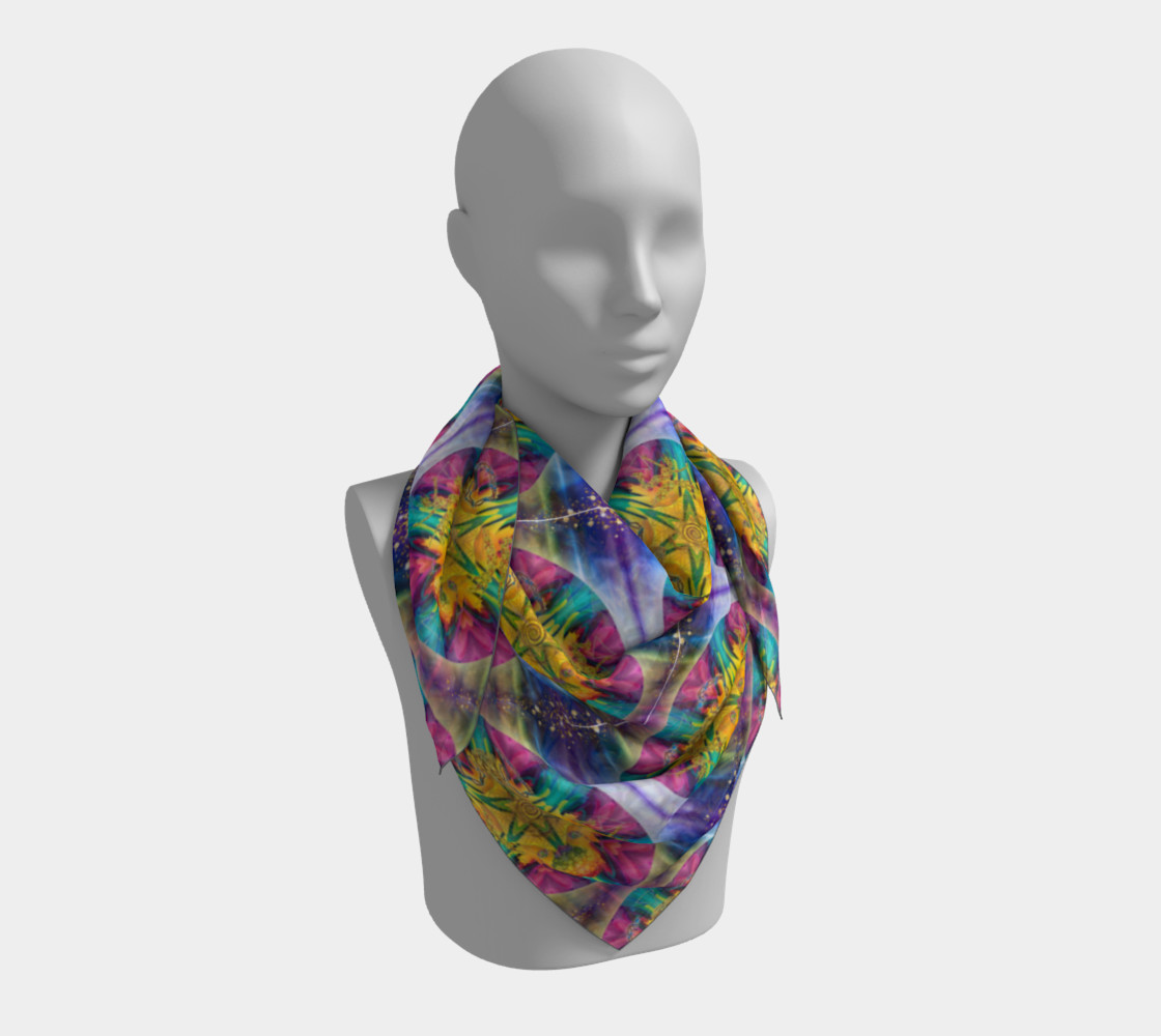 Harmonics Of Your Soul Square Scarf 3D preview
