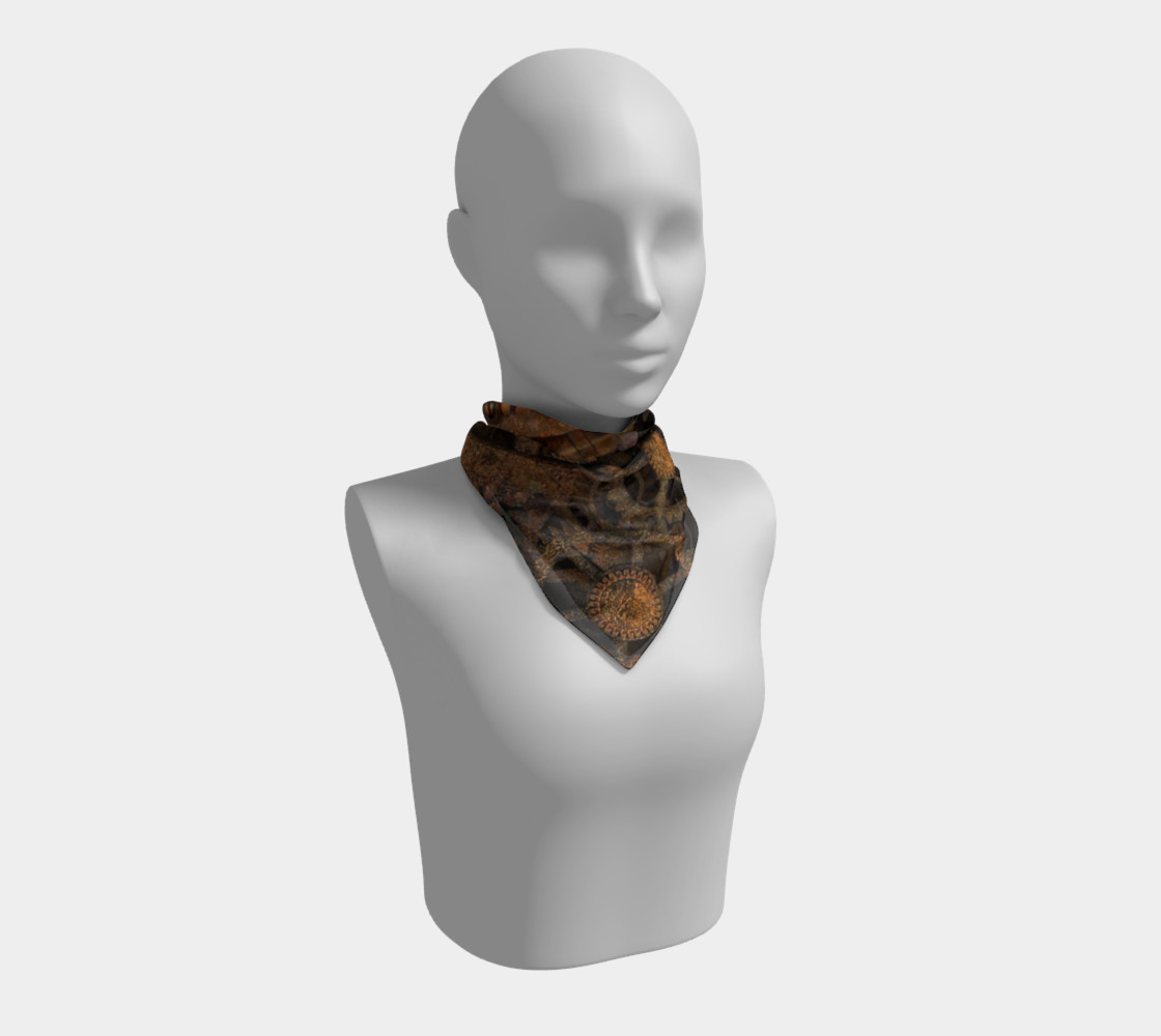 Steampunk Gears Square Scarf preview #1