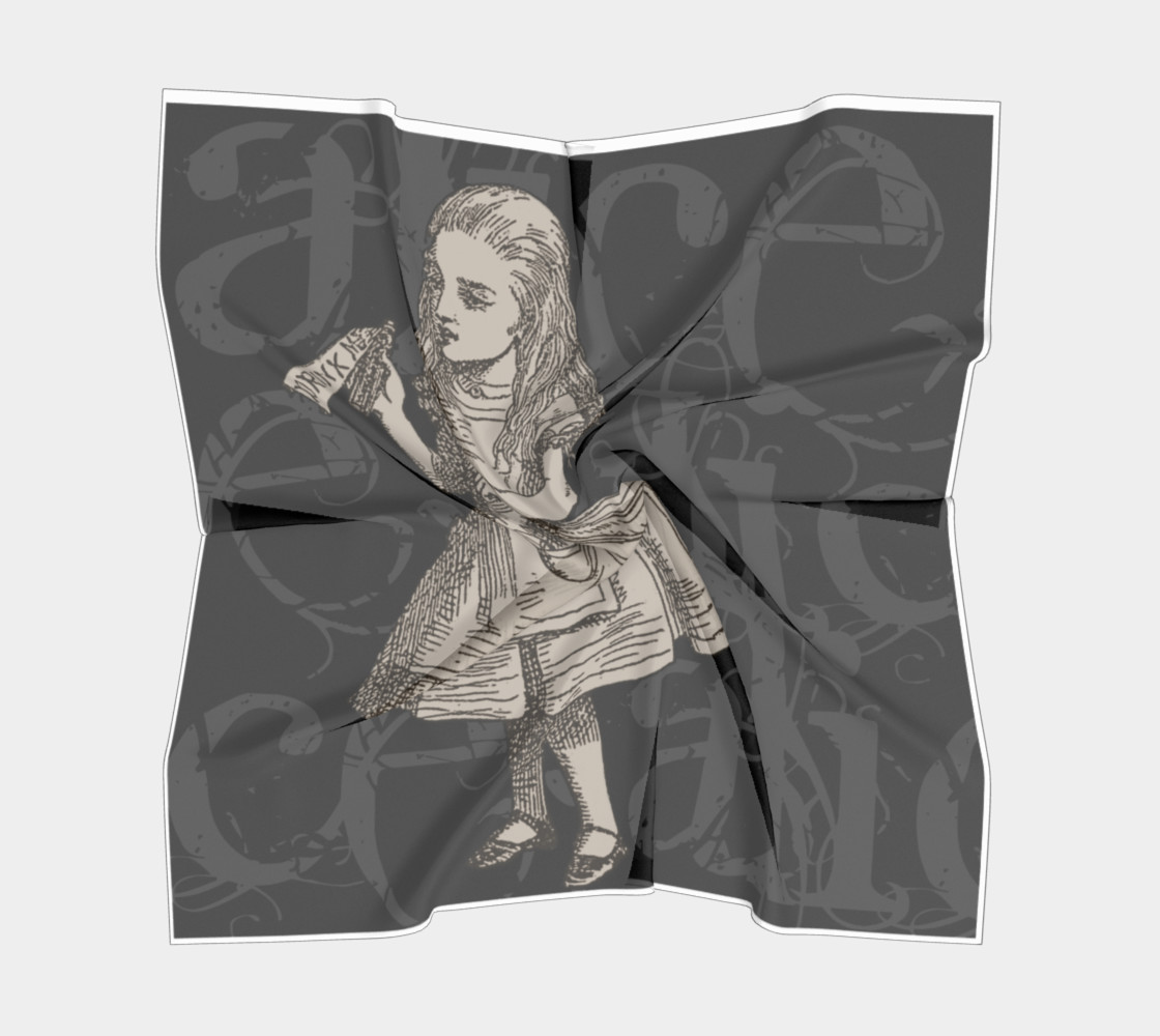 Alice In Wonderland Grunge Alice Big Square Scarf preview #5