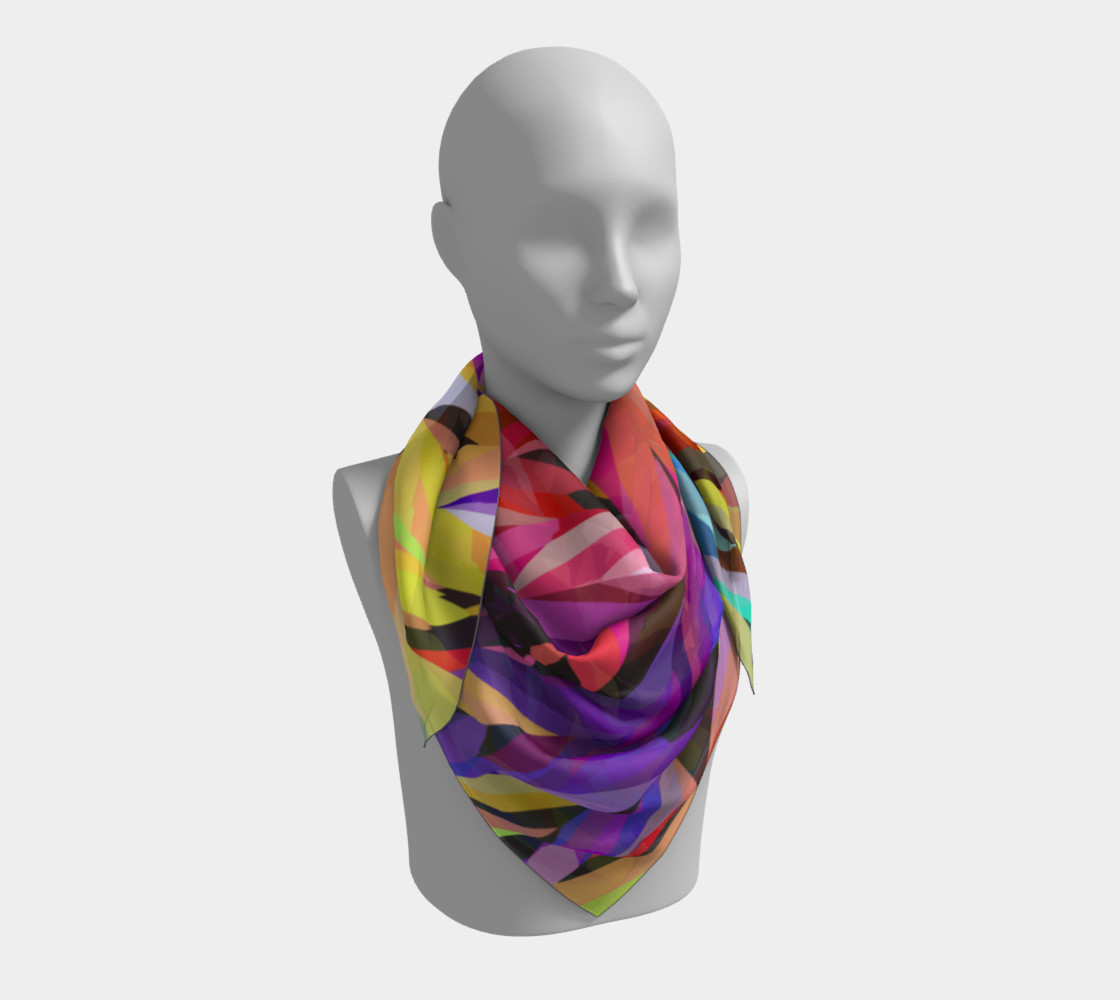 Burst of Color Square Scarf preview #3