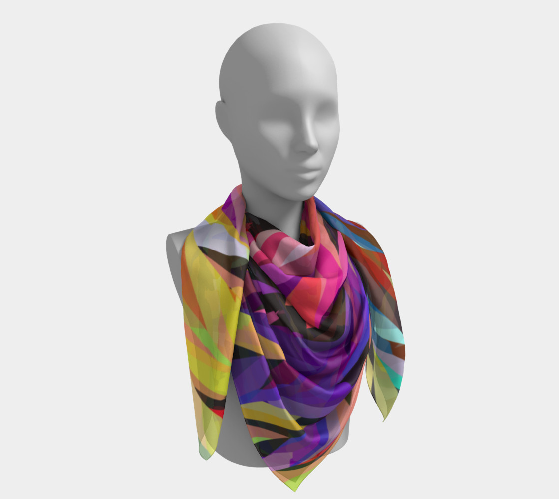 Burst of Color Square Scarf preview #4