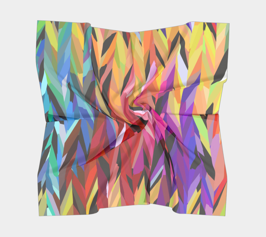 Burst of Color Square Scarf preview #5