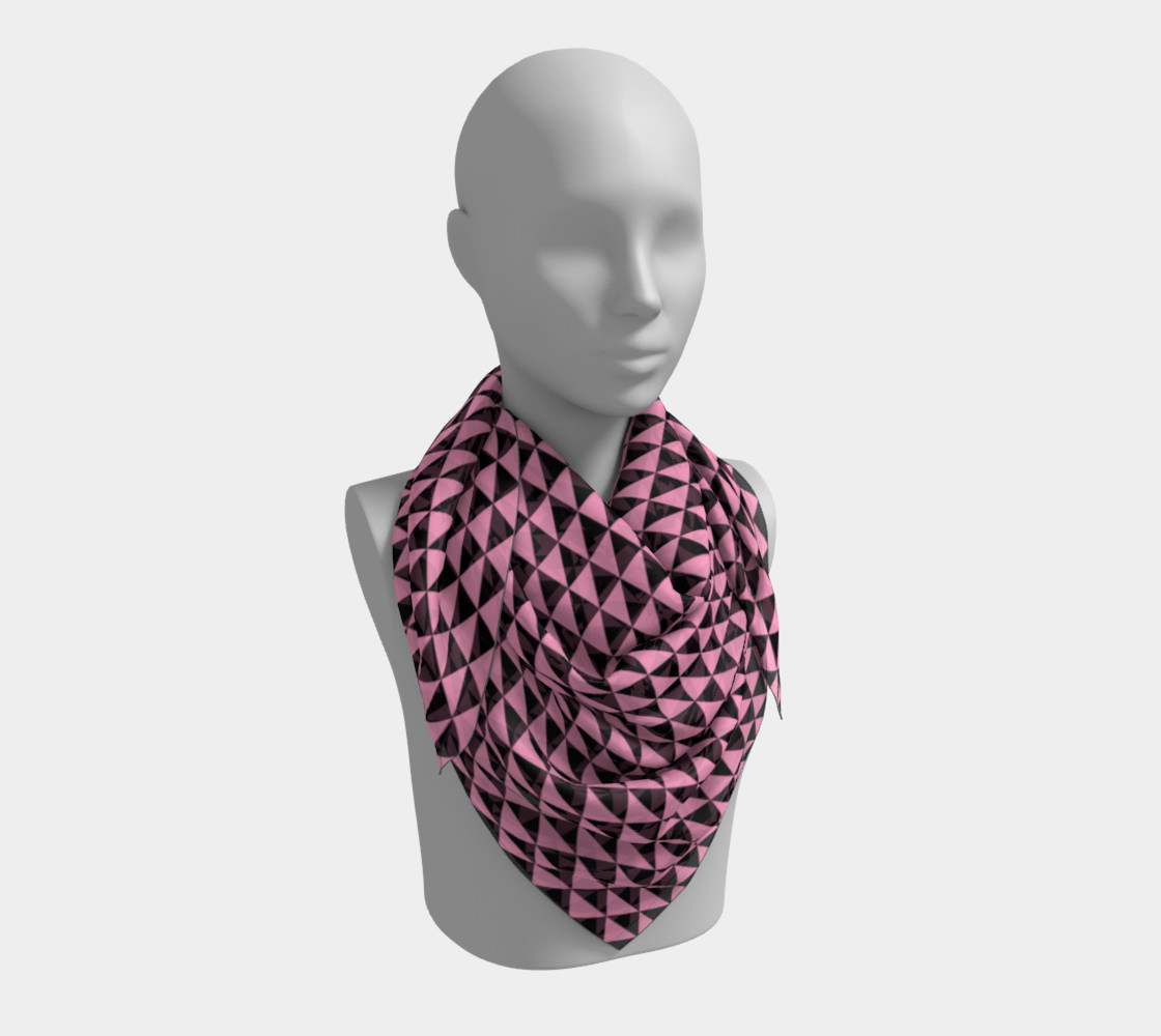 Black and Carnation Pink Triangles preview #3