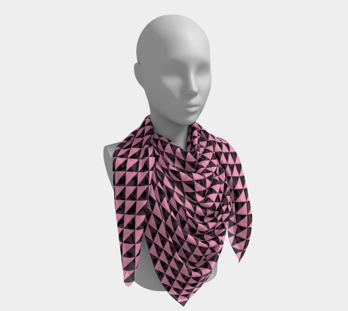 Black and Carnation Pink Triangles preview #4
