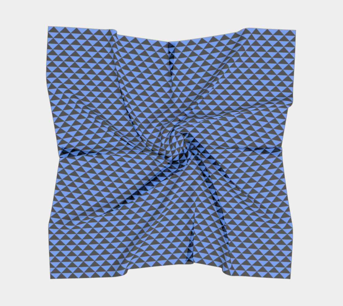 Black and Cornflower Blue Triangles preview #5