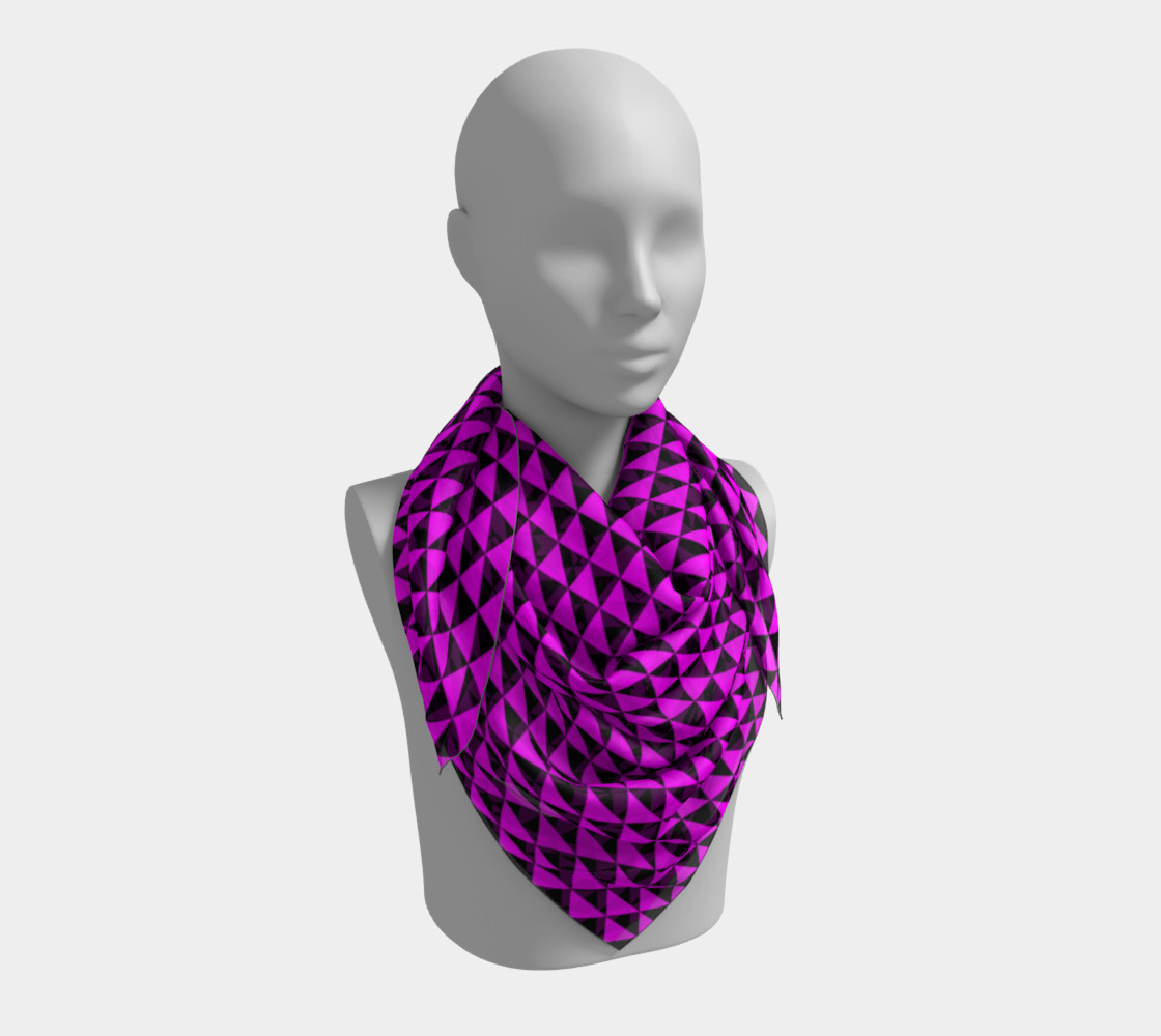 Black and Magenta Pink Triangles preview #3