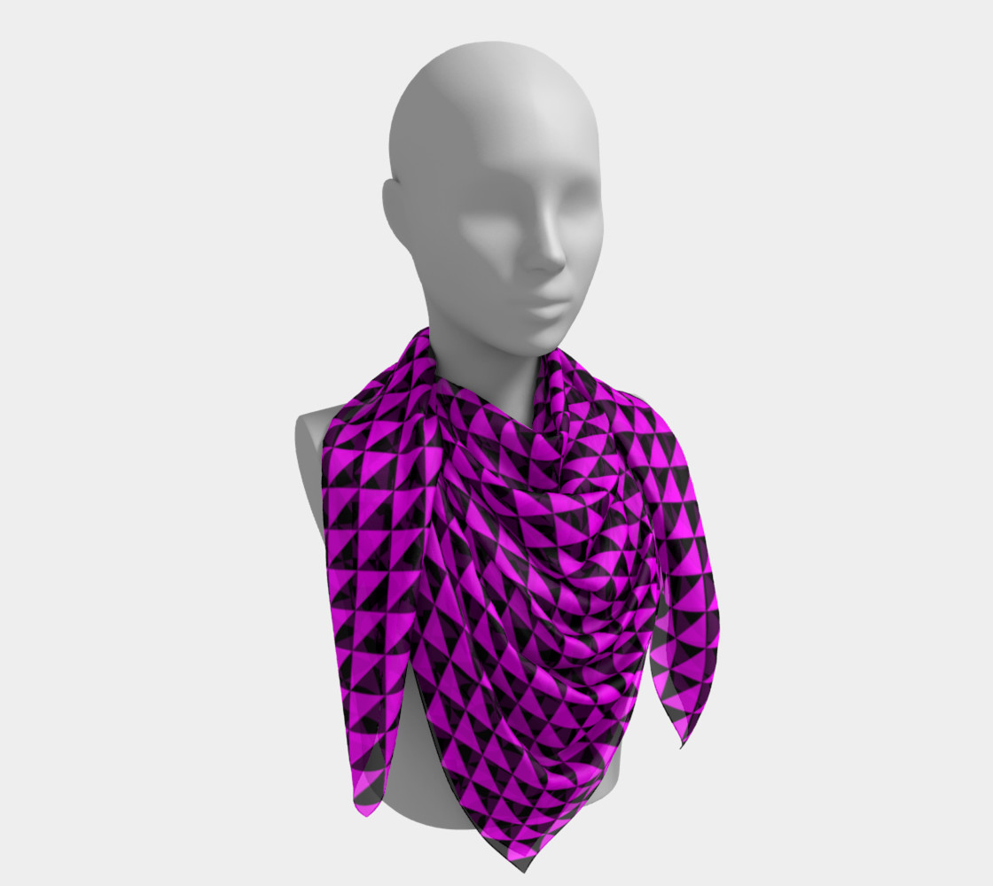 Black and Magenta Pink Triangles preview #4