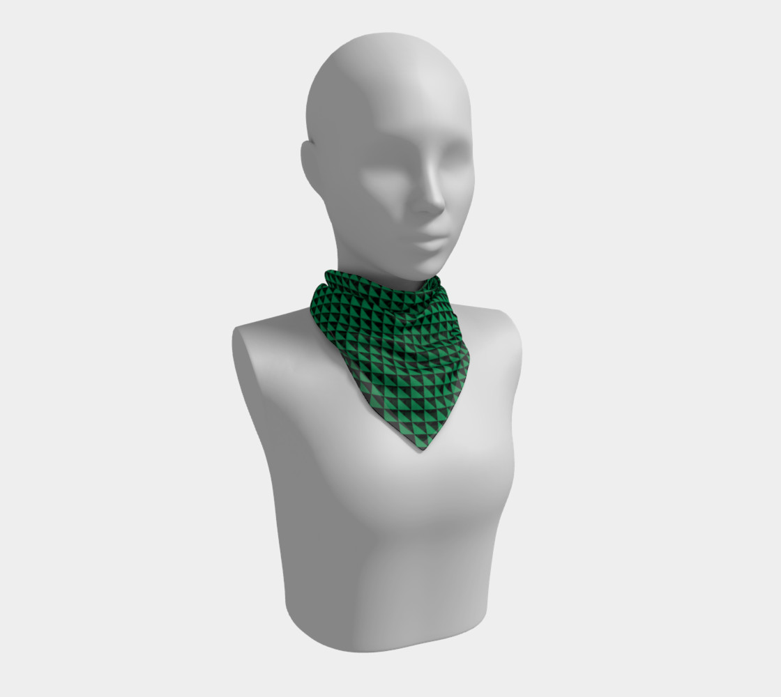 Aperçu de Black and Shamrock Green Triangles #1
