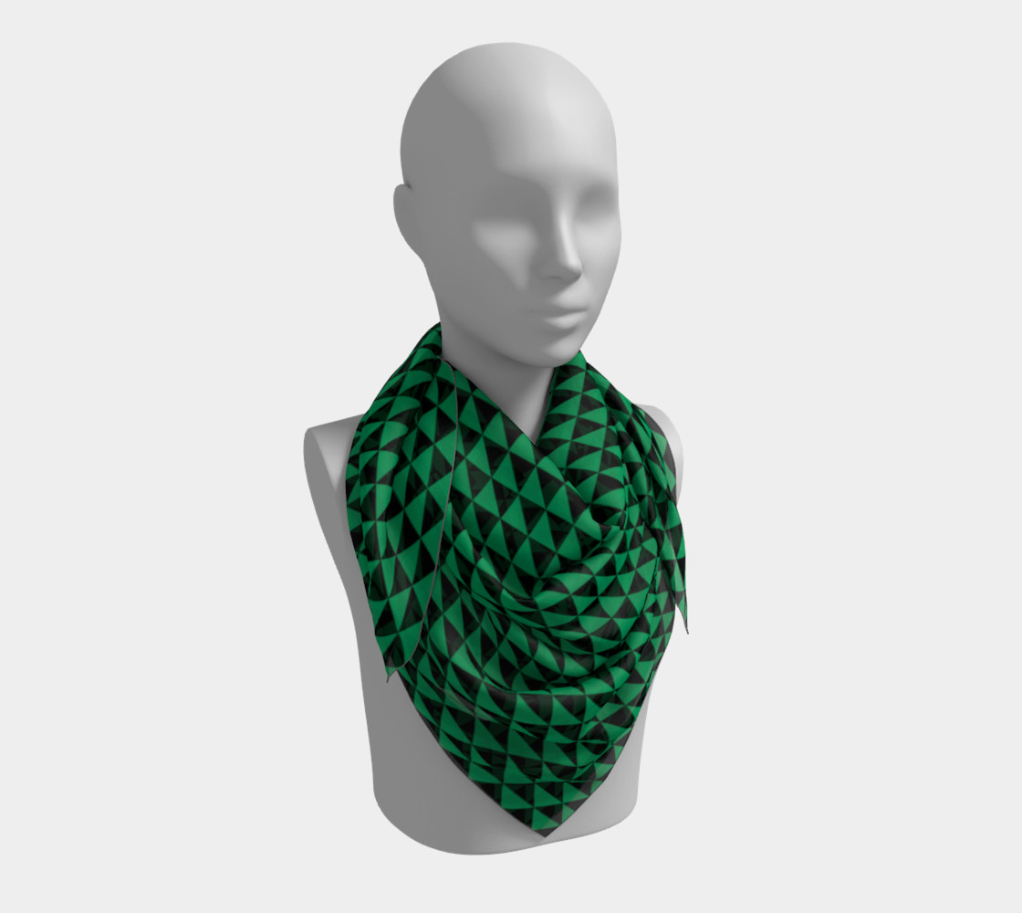 Aperçu de Black and Shamrock Green Triangles #3