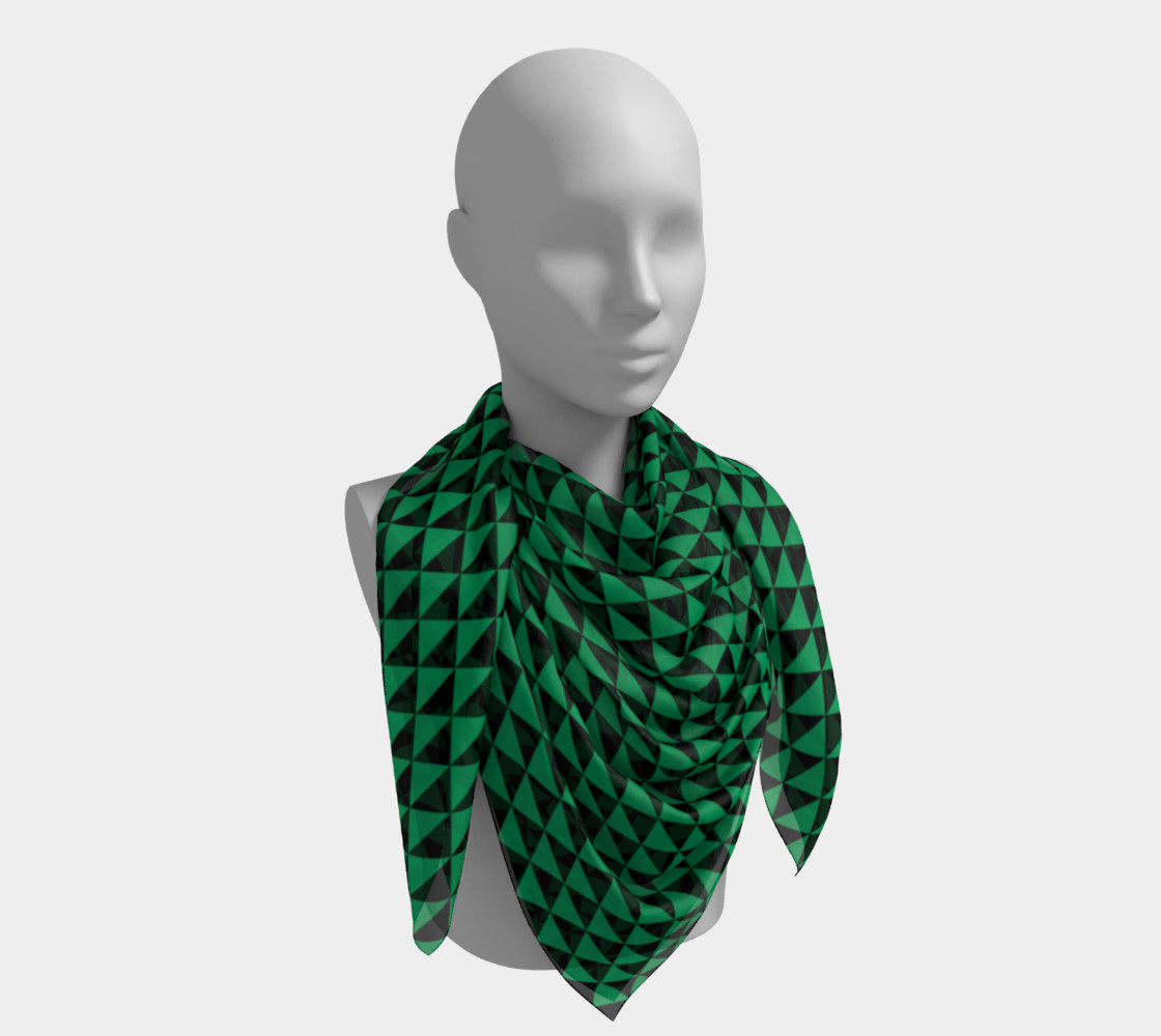 Aperçu de Black and Shamrock Green Triangles #4