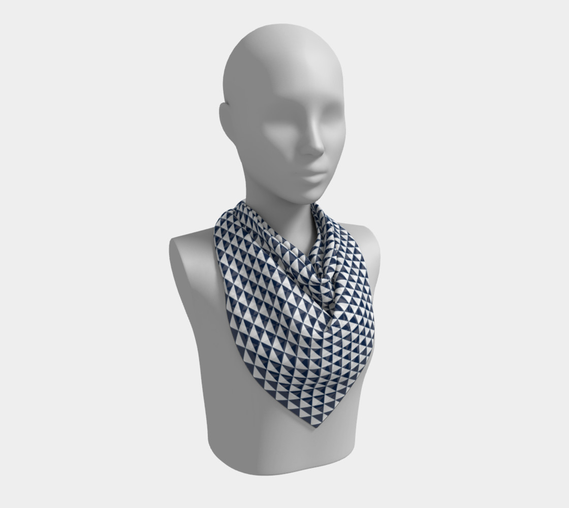 Aperçu de Navy Blue and White Triangles #2
