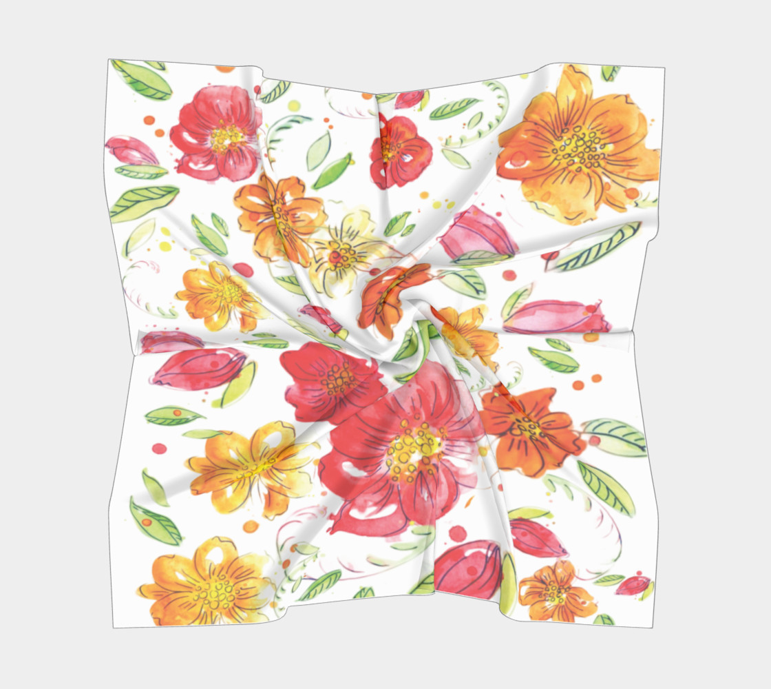 Watercolor flowers preview #5