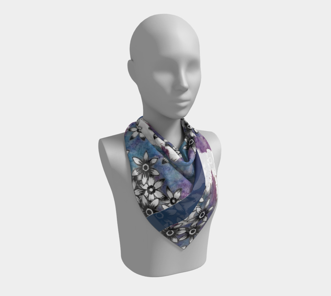 Carlies Garden Light Ombre Square Scarf preview #2