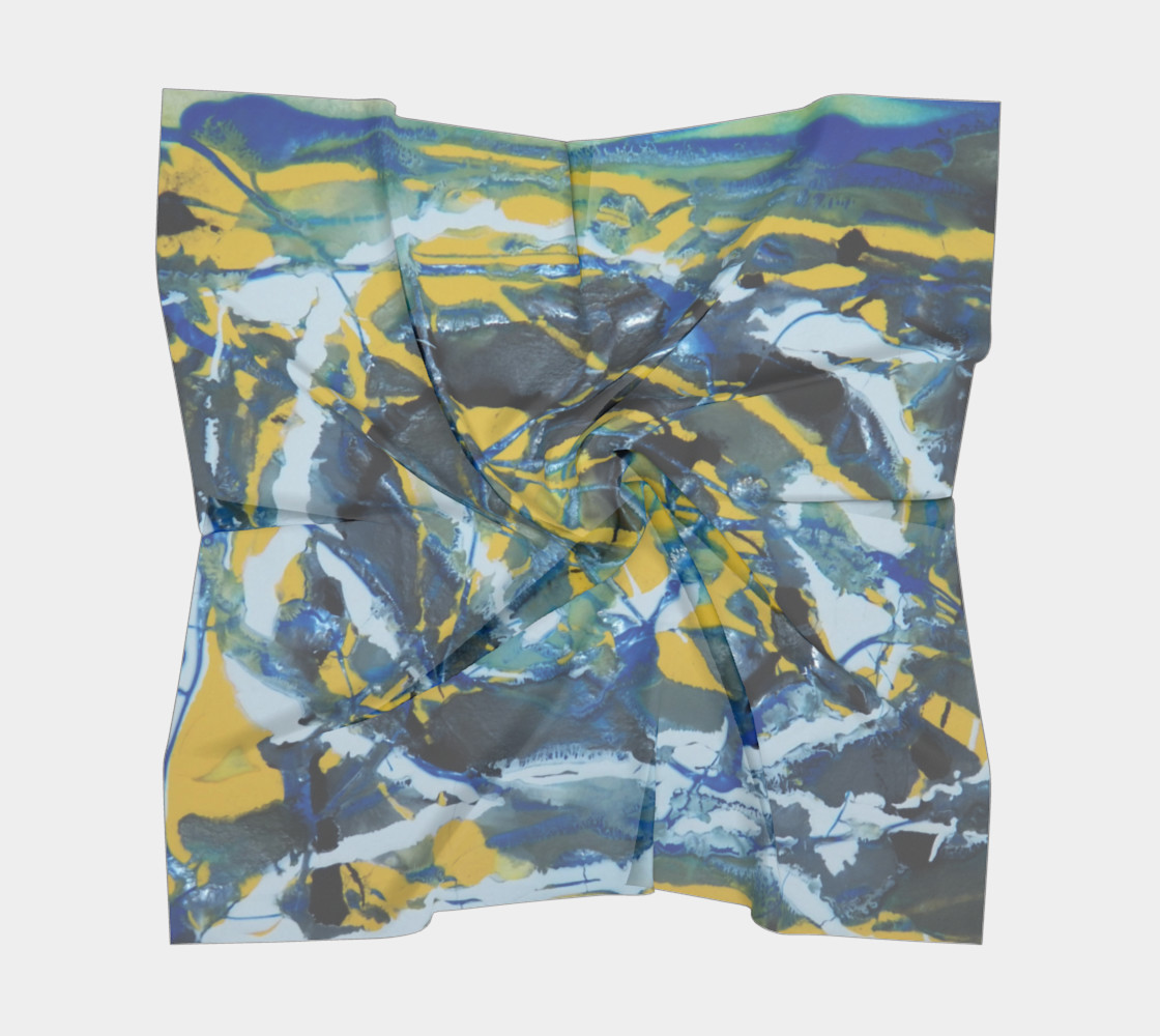 Aperçu de Mediterranean Tidepool Square Scarf #5