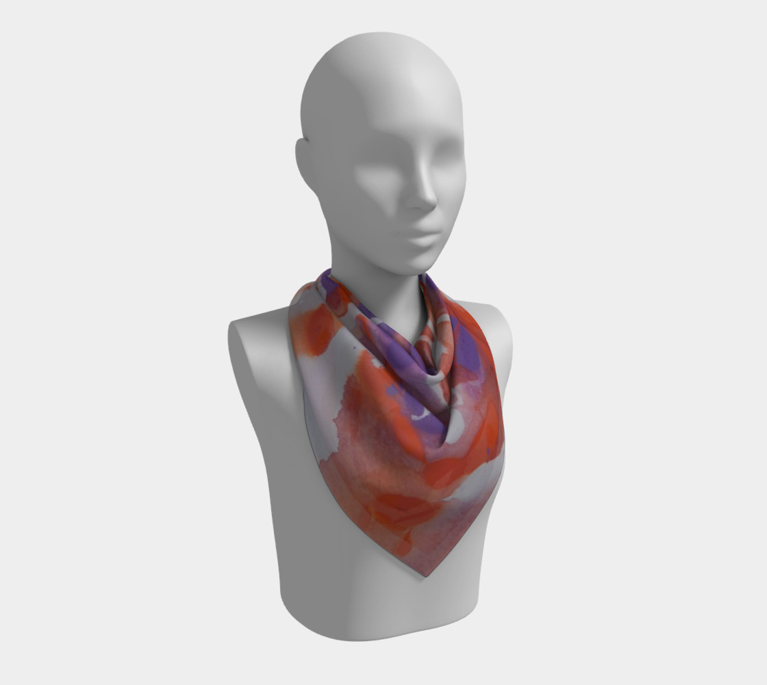 Aperçu de Coral Garden Square Scarf #2